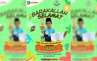 Empat Tahun Beruntun, SD Muhammadiyah 1 Tegalgede Kuasai Cabang Tilawatil Qur’an MAPSI Karanganyar