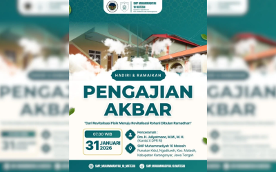 EventMu : Kajian Akbar SMP Muhammadiyah 10 Bersama Drs. Juliyatmono, M.M., M.H.