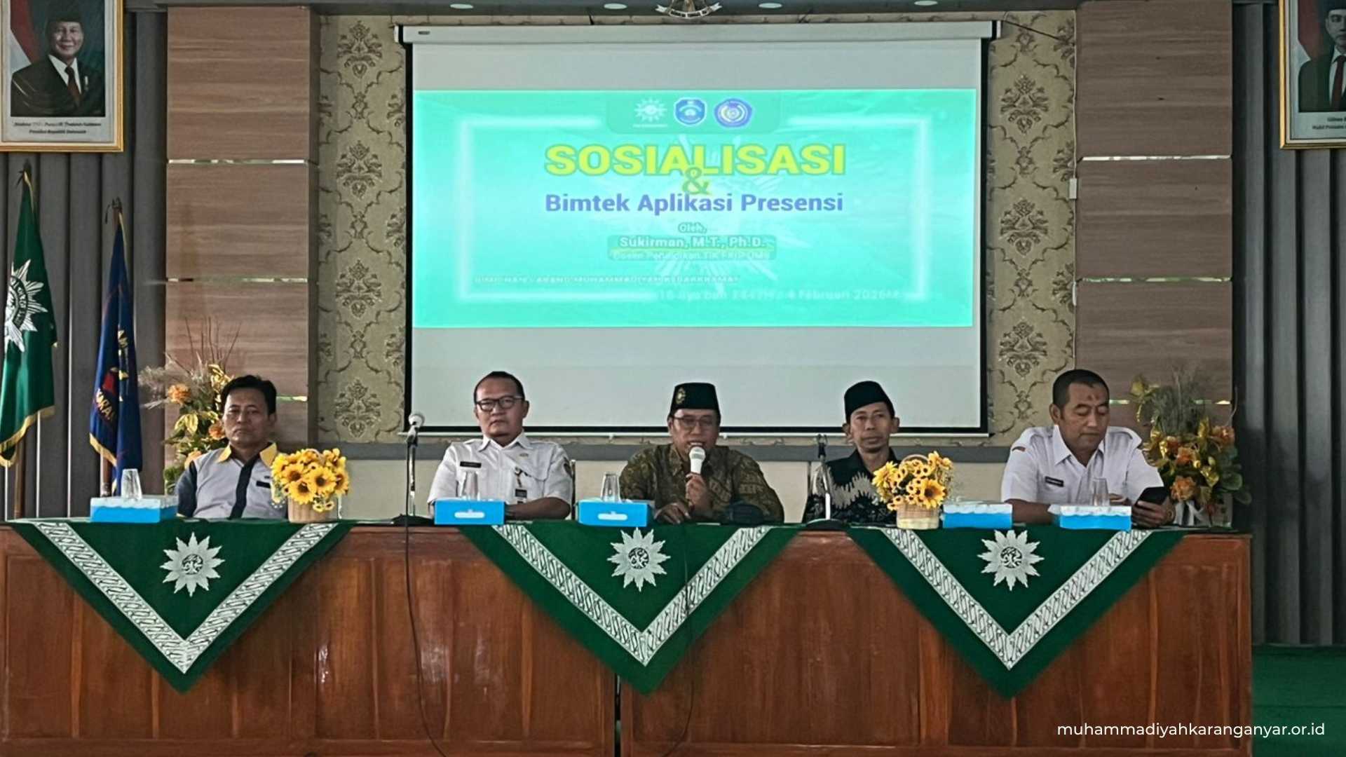 Perkuat Sinergi dan Digitalisasi, PCM Kebakkramat Gelar Sosialisasi Aplikasi Presensi Berbasis Teknologi Terkini (2)