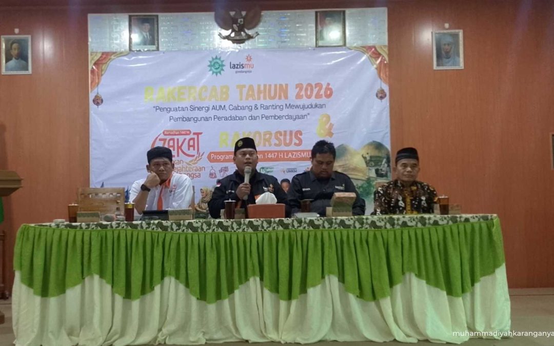 LazisMu Gondangrejo Perkuat Konsolidasi, Targetkan Ribuan Paket Program Ramadan 2026