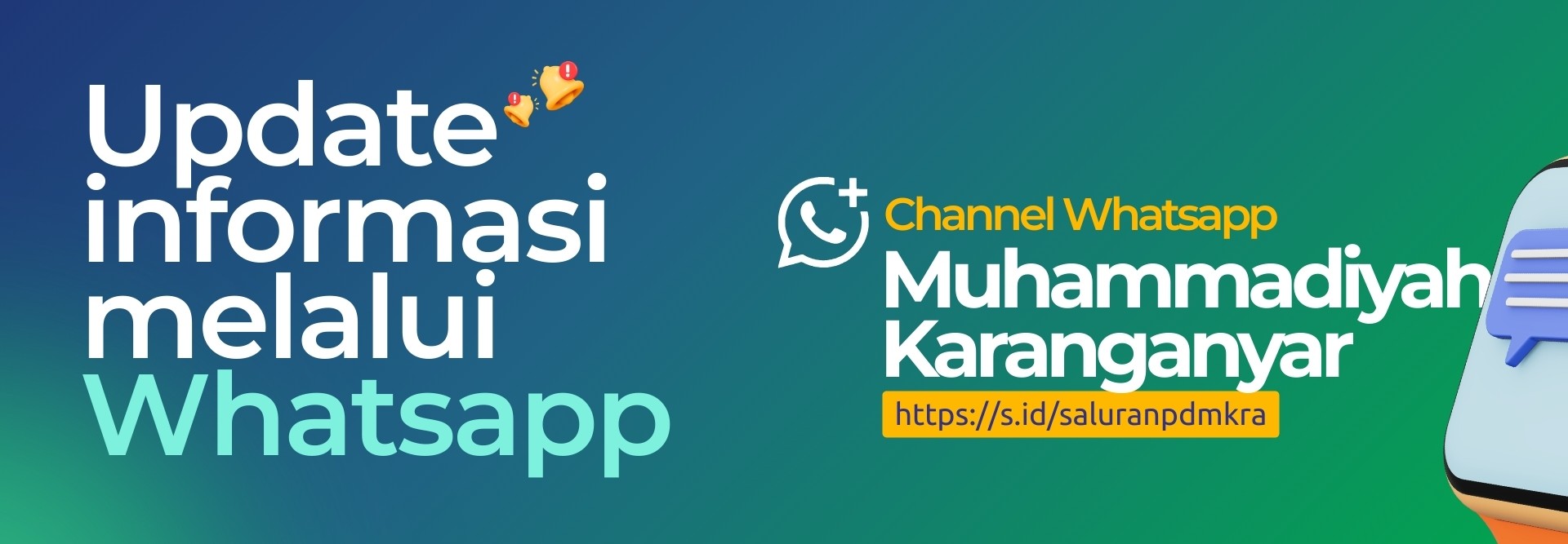 Saluran WA PDM Karanganyar