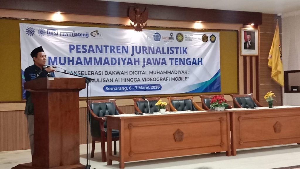 Sambutan Rustam Aji dalma Pesantren Jurnalistik Muhammadiyah Jawa Tengah