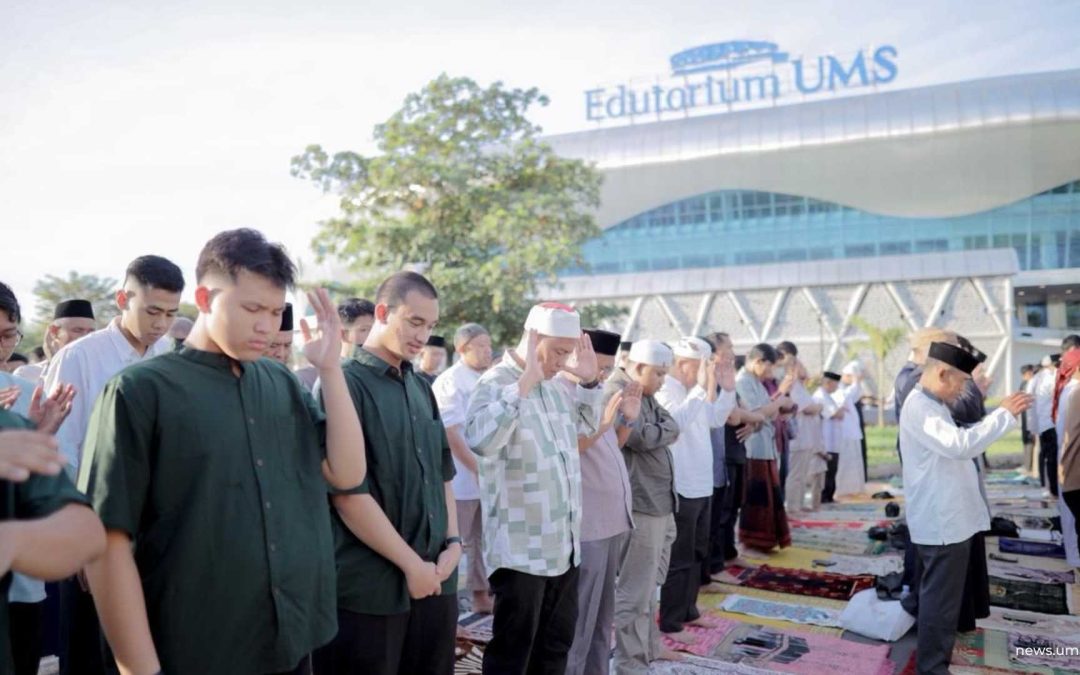 Ribuan Jamaah Salat Idulfitri di Edutorium UMS, Khatib Tekankan Pentingnya Sikap Istiqomah