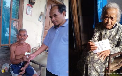 Menebar Bahagia di Penghujung Ramadan, Yayasan Al Mu’minun Banyumas Santuni Puluhan Dhuafa