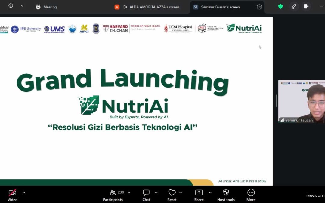 Alumni UMS Luncurkan NutriAI Pro, Platform AI Pertama untuk Transformasi Layanan Gizi