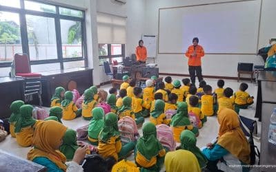 Edukasi Mitigasi Bencana Sejak Dini, Puluhan Siswa TK Aisyiyah Bolon 1 Sambangi Basarnas Surakarta