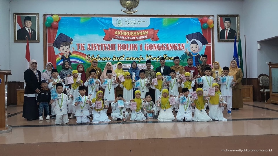 Luluskan 21 Siswa, TK Aisyiyah Bolon 1 Gelar Akhirussanah di UMS