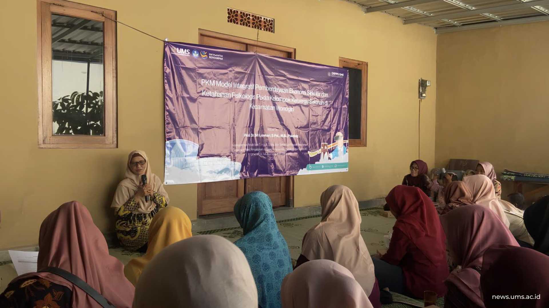 Dukung Kesejahteraan Ekonomi dan Mental, Tim Pengabdian UMS Berdayakan Ibu Rumah Tangga di Wonogiri