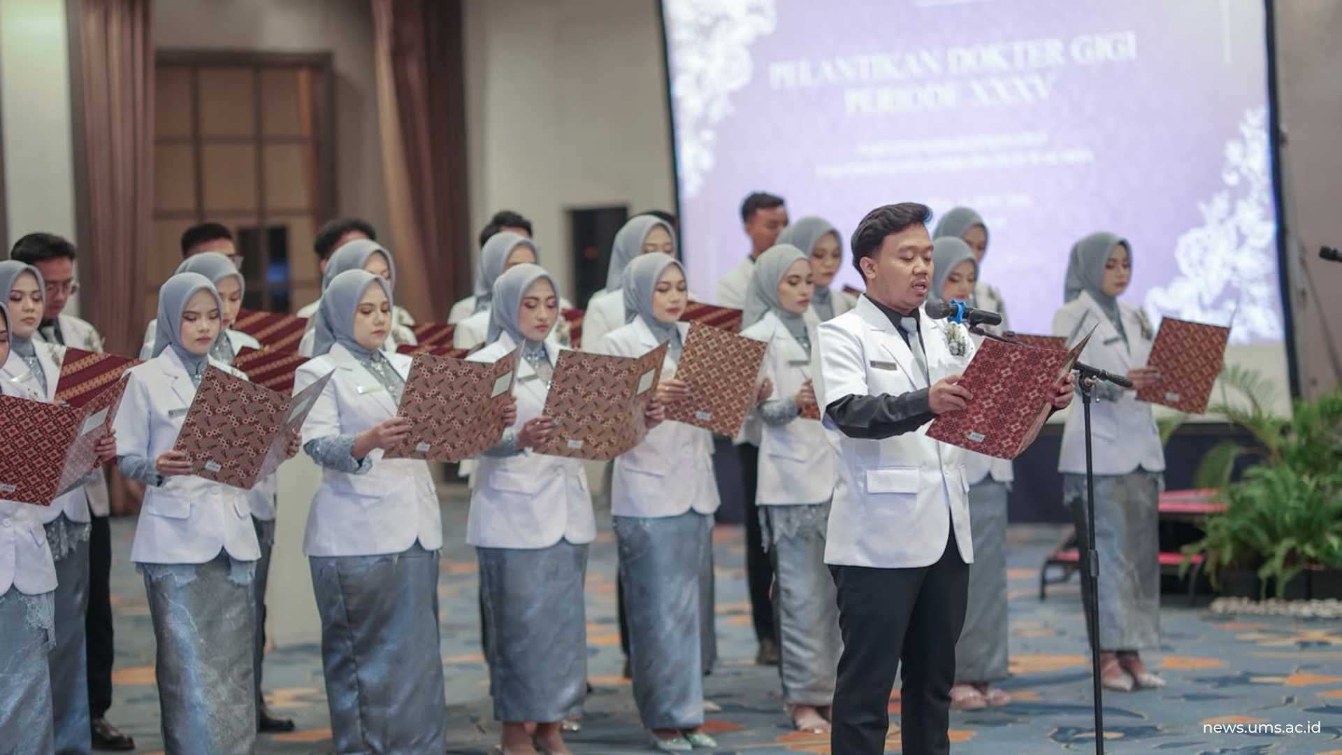 Kelulusan One Shot 100 Persen, FKG UMS Lantik Dokter Gigi Baru