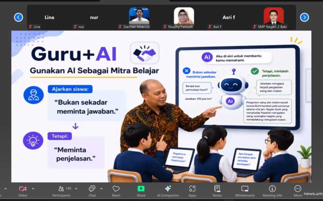 Webinar Pendidikan Matematika UMS: Mengubah Peran Guru dan Tantangan AI di Kelas