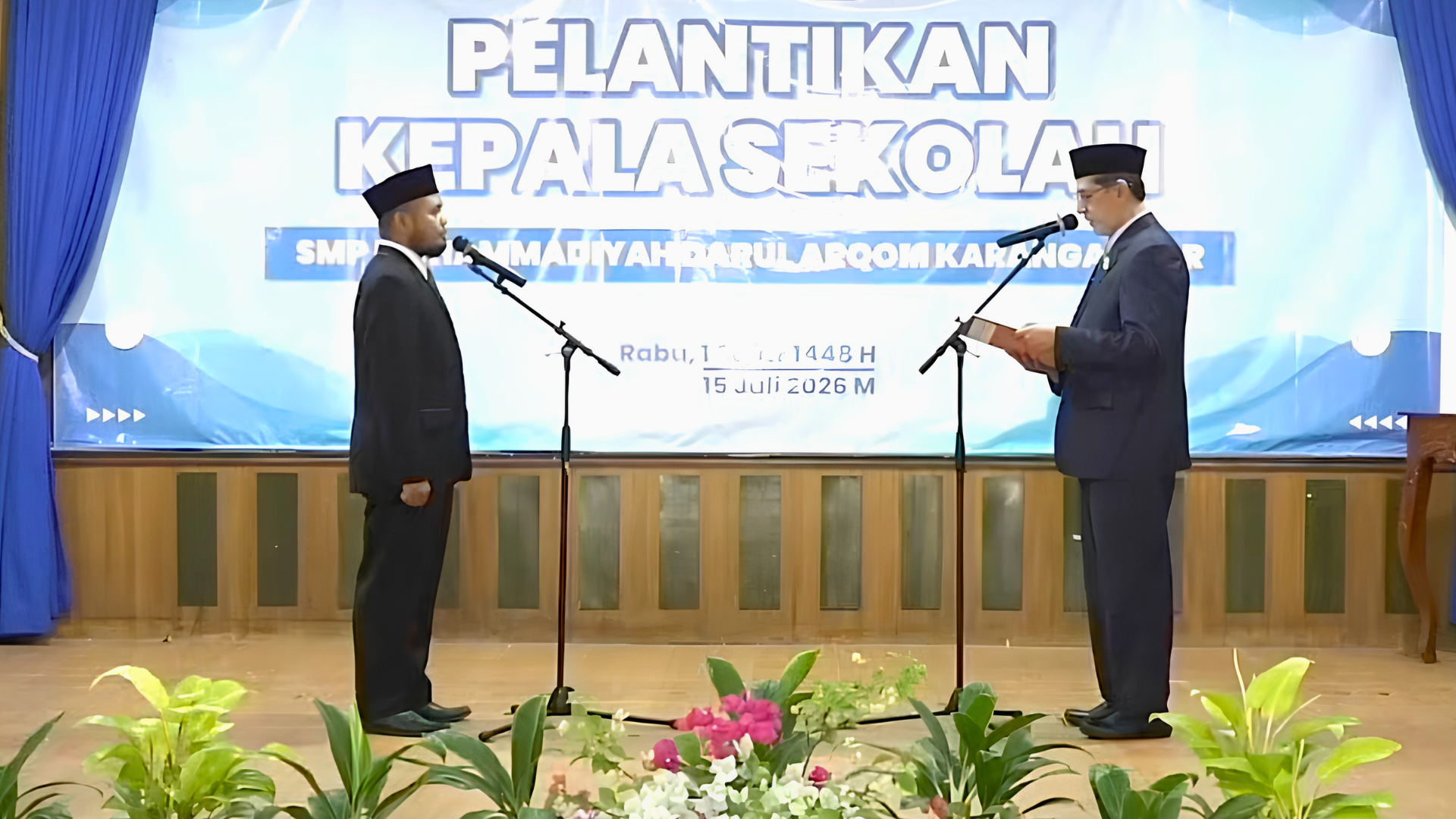 Prosesi Pelantikan Kepala SMP Muhammadiyah Darul Arqom