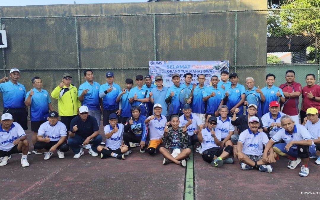 Pererat Silaturahmi, Wali Mahasiswa Asal Jepara Gelar Mabar Tenis Bersama Civitas UMS