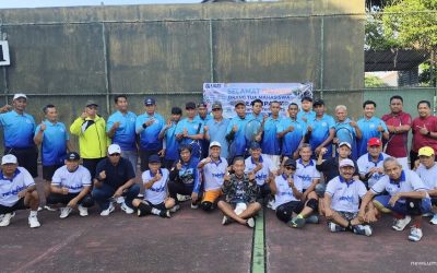 Pererat Silaturahmi, Wali Mahasiswa Asal Jepara Gelar Mabar Tenis Bersama Civitas UMS