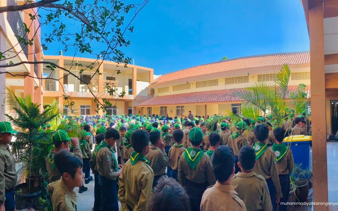 SD Muh PK Banyudono Bekali Santri Jiwa Kepemimpinan Lewat Latihan Upacara Athfal