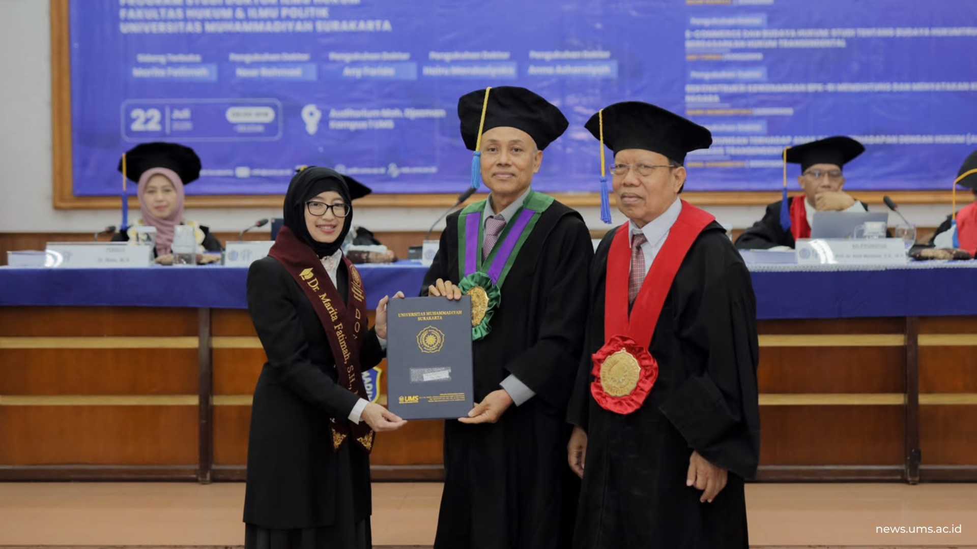 Tak Terhalang Jarak Indonesia-Kolombia, Marita Fatimah Berhasil Raih Gelar Doktor di UMS (2)