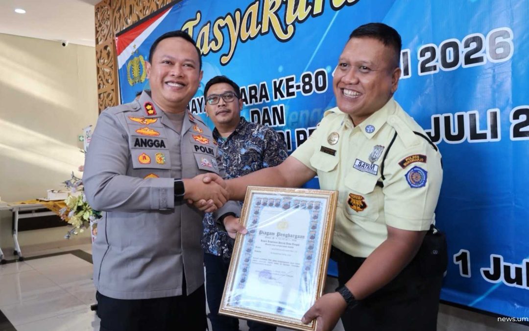 Bantu Polisi Ungkap Kasus Curanmor, Satpam UMS Raih Penghargaan Teladan dari Kapolda Jateng