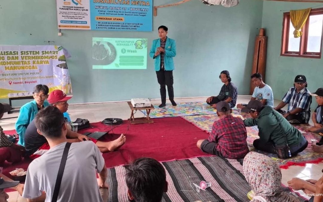 Pemberdayaan Difabel: Mahasiswa UMS Manfaatkan Vermikompos Jadi Terapi Psikologis di Boyolali