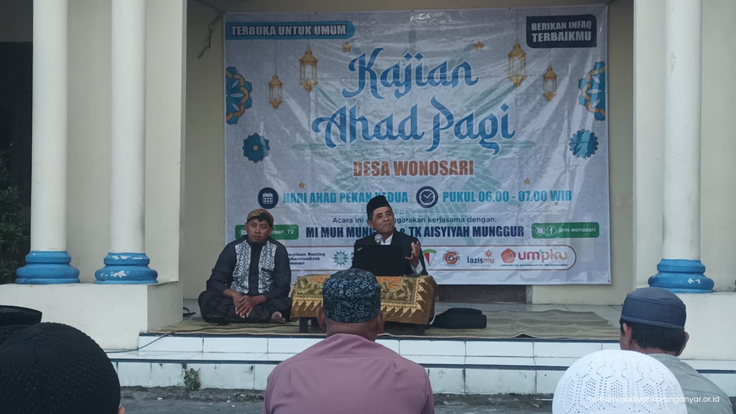 Pengajian Ahad Pagi Ranting Wonosari Bahas Pentingnya Nafkah Halal bagi Ketenangan Keluarga-1