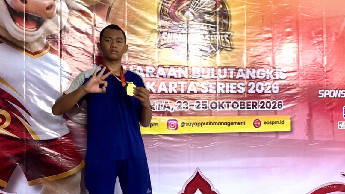 Siswa SMP Muhammadiyah 7 Colomadu Raih Juara 2 Bulu Tangkis Sayap Putih 7